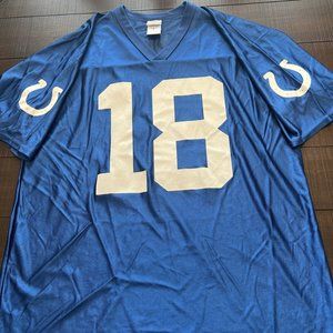 Payton Manning #18 Colts NFL Team Apparel Polyester Jersey Colts logo